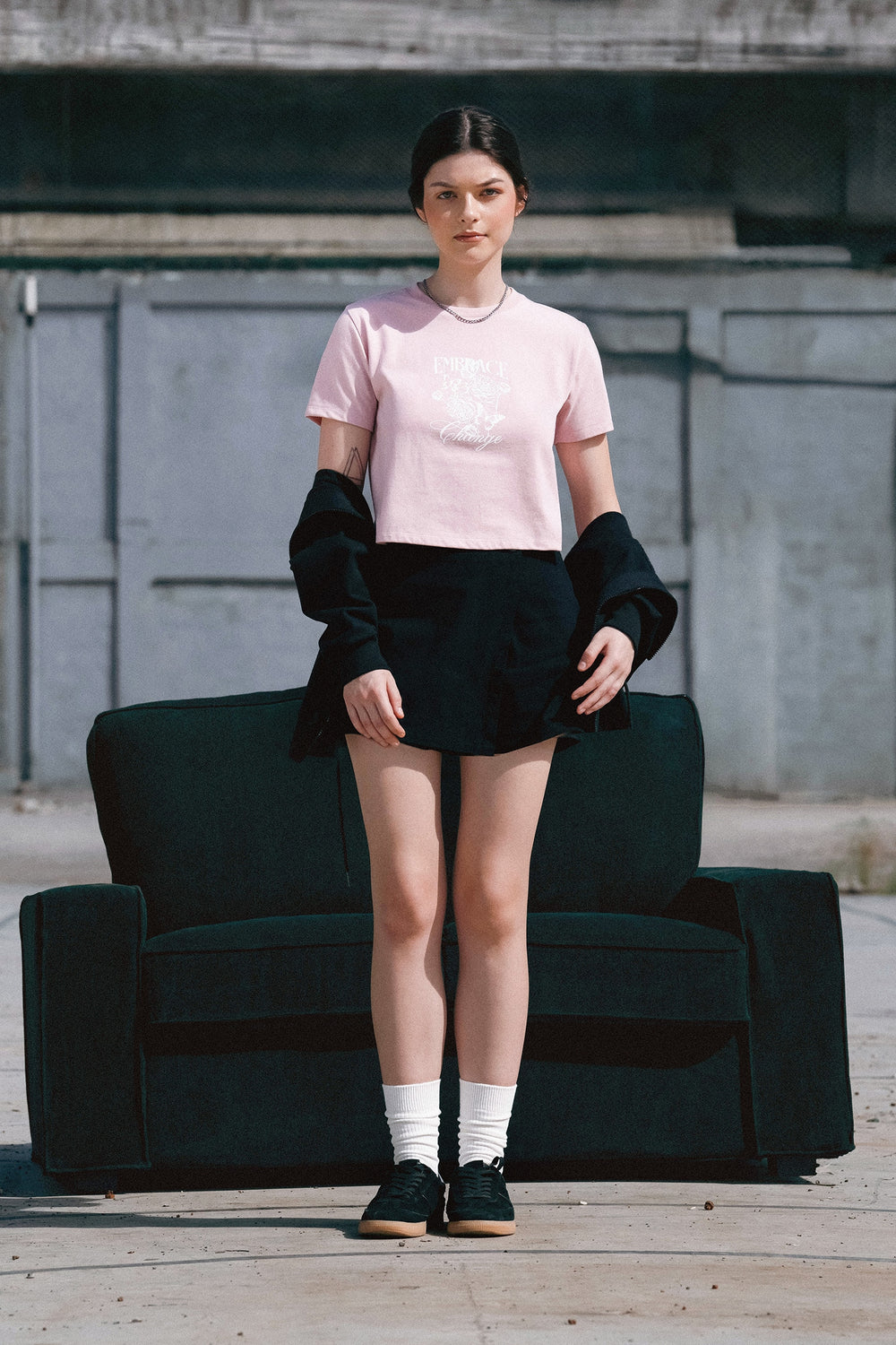 [Online Exclusive] Boxy Cropped T-Shirt