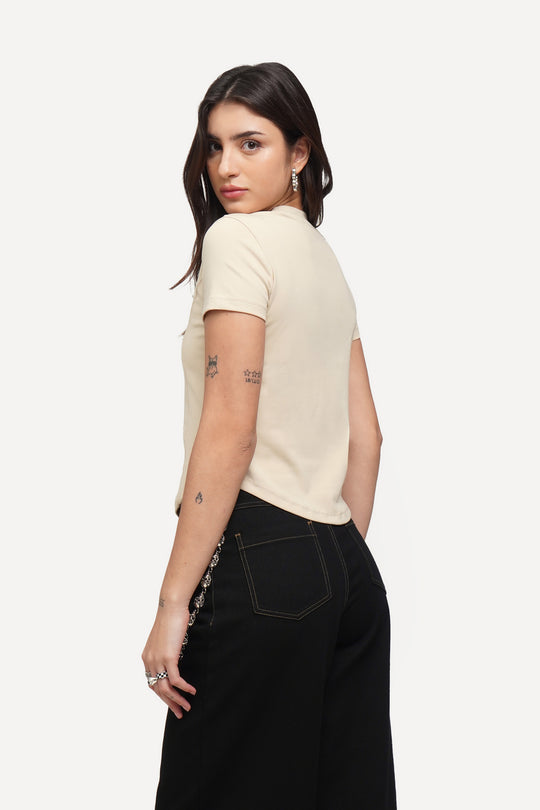 Panelled Slim T-Shirt