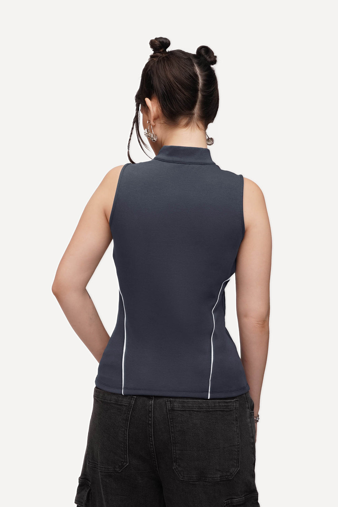 Quarter Zip Mock Neck Polo