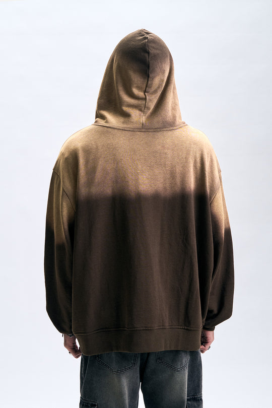 Washed Zip-Up Hoodie