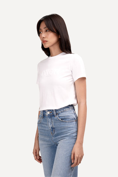 Regular Fit T-Shirt With Embossed Logo