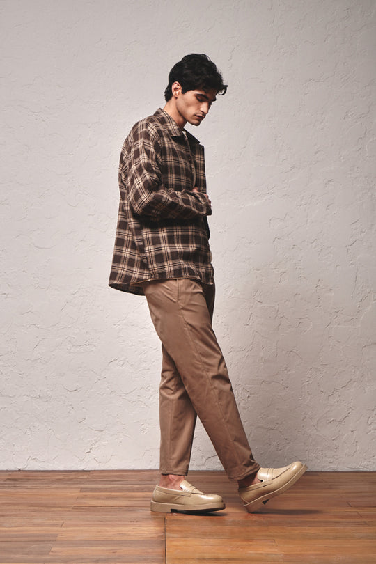 Long Sleeves Plaid Shirt