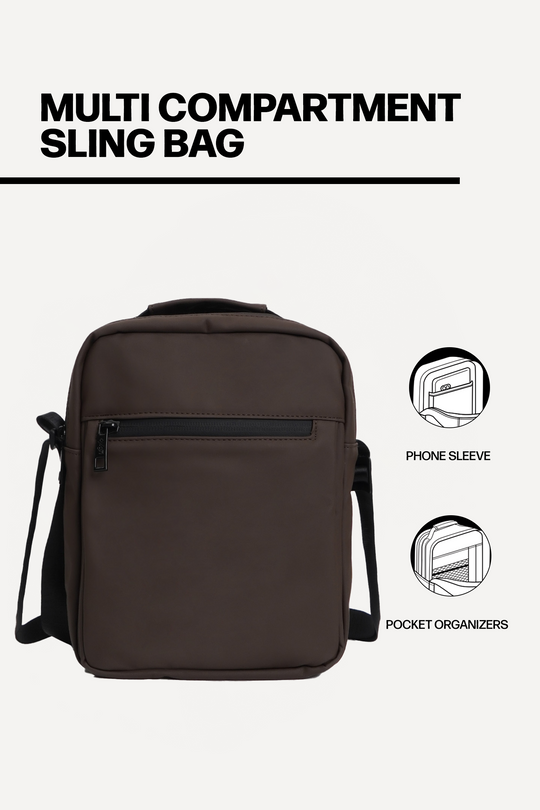 Multi Compartment Sling Bag