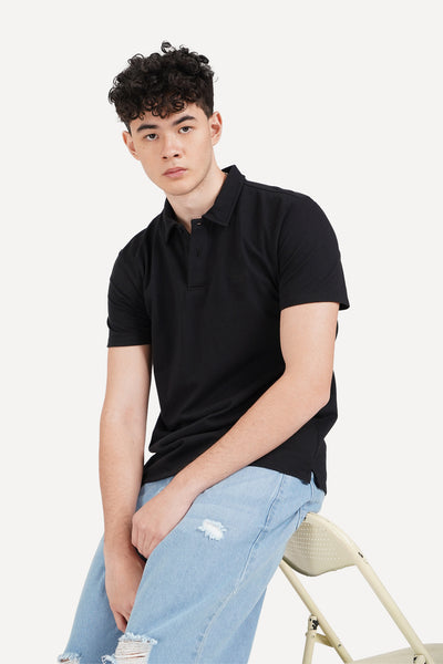 Waffle Fabric Polo