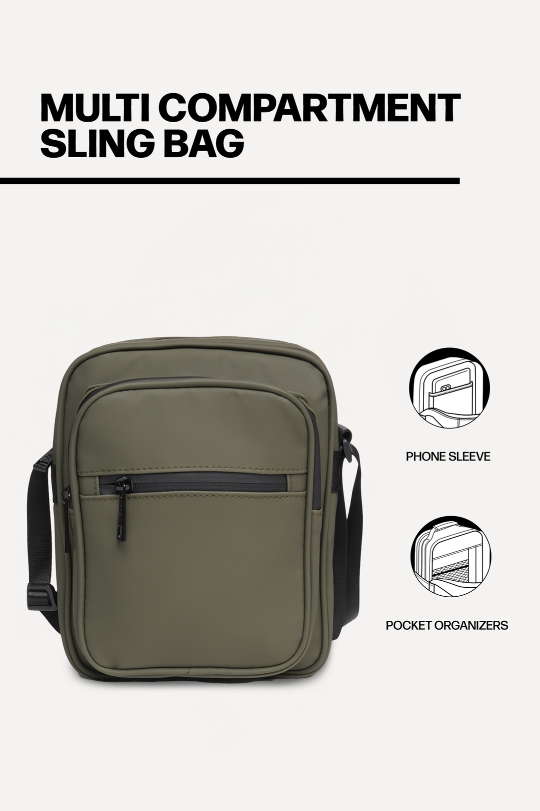 Multi Compartment Sling Bag