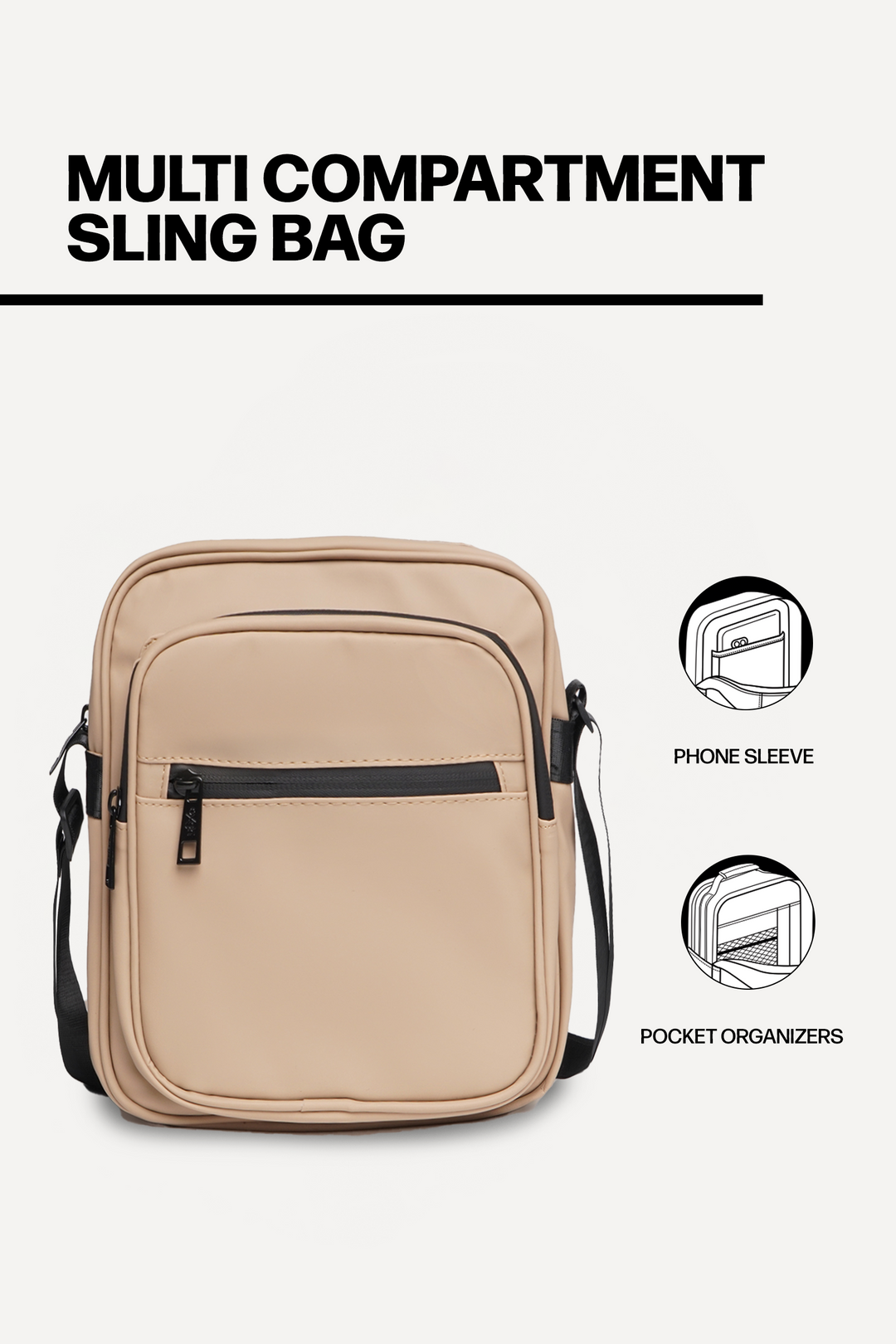 Multi Compartment Sling Bag