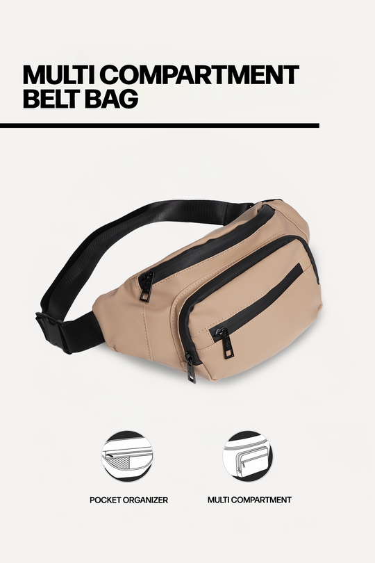 Multi Compartment Belt Bag