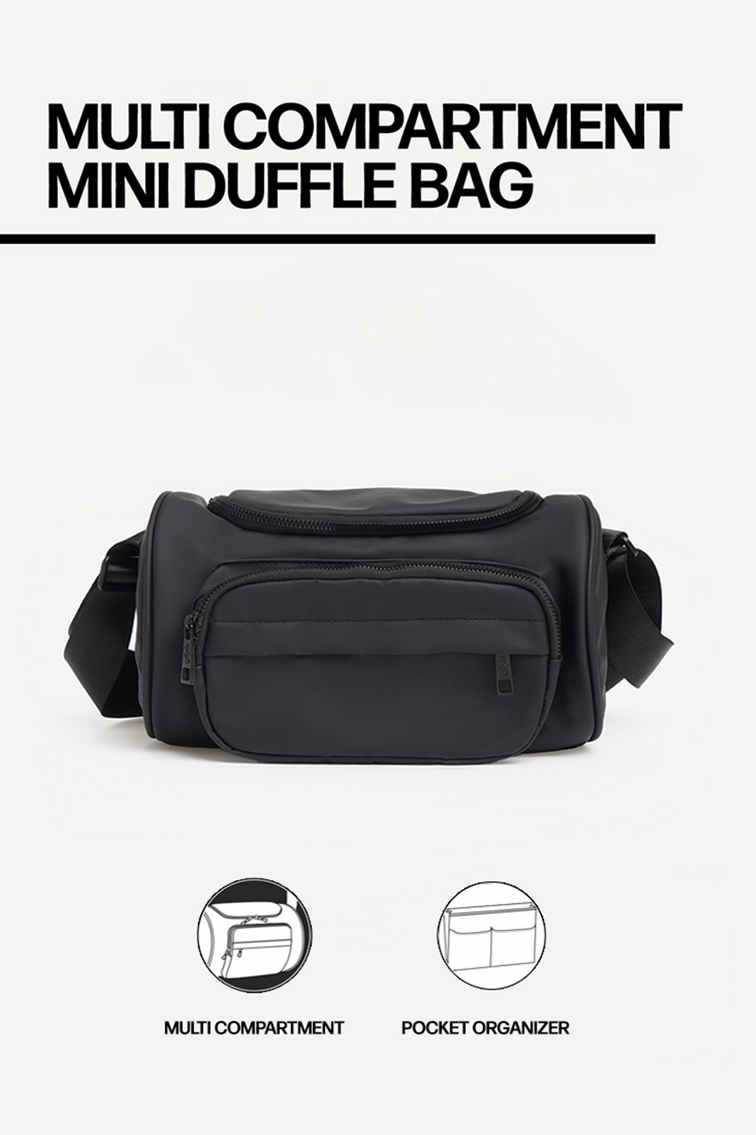 Multi Compartment Mini Duffle Bag OXGN