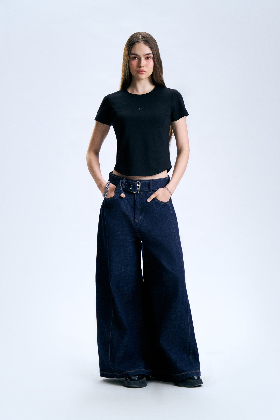 Panelled Slim T-Shirt