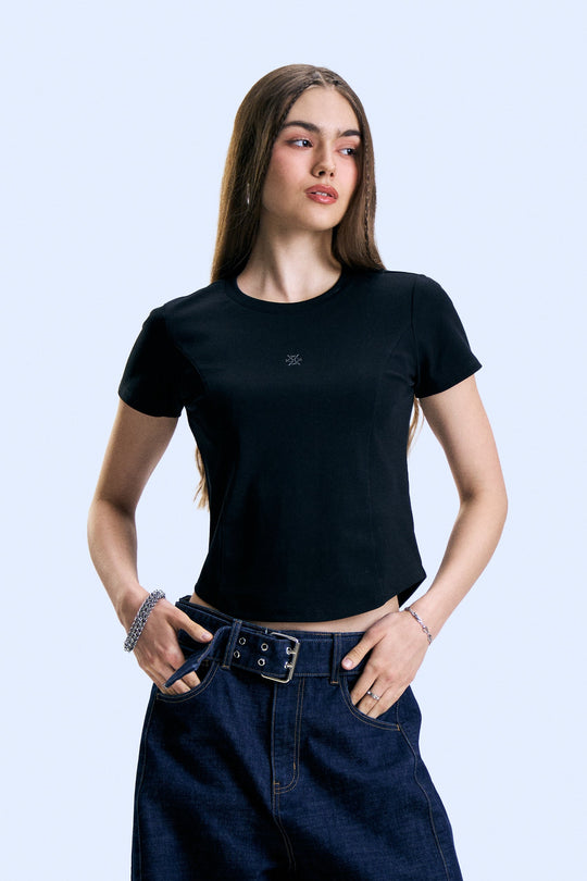 Panelled Slim T-Shirt