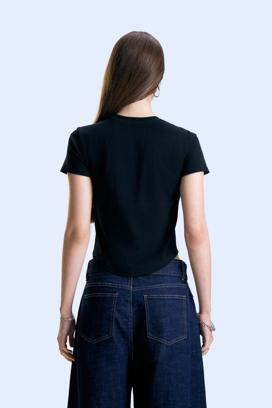 Panelled Slim T-Shirt