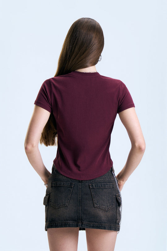 Panelled Slim T-Shirt