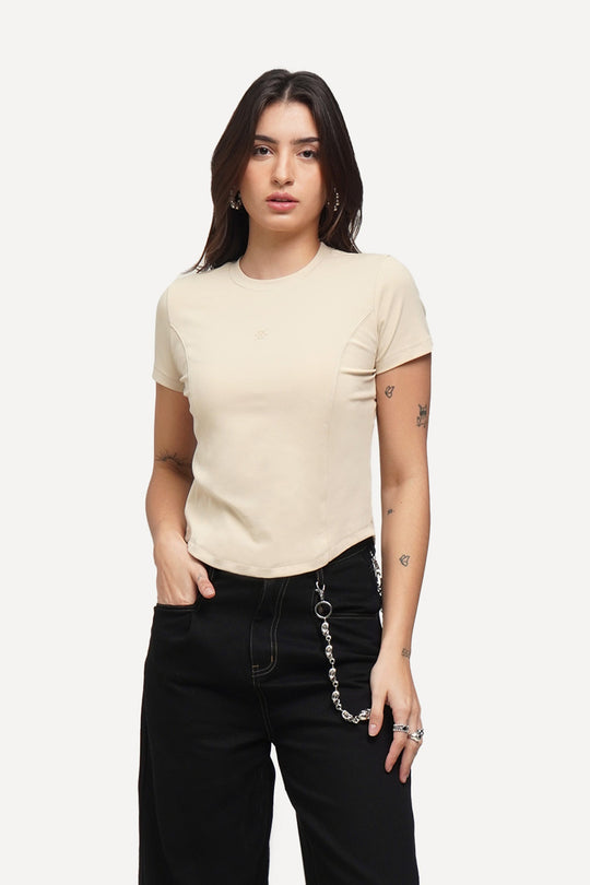 Panelled Slim T-Shirt