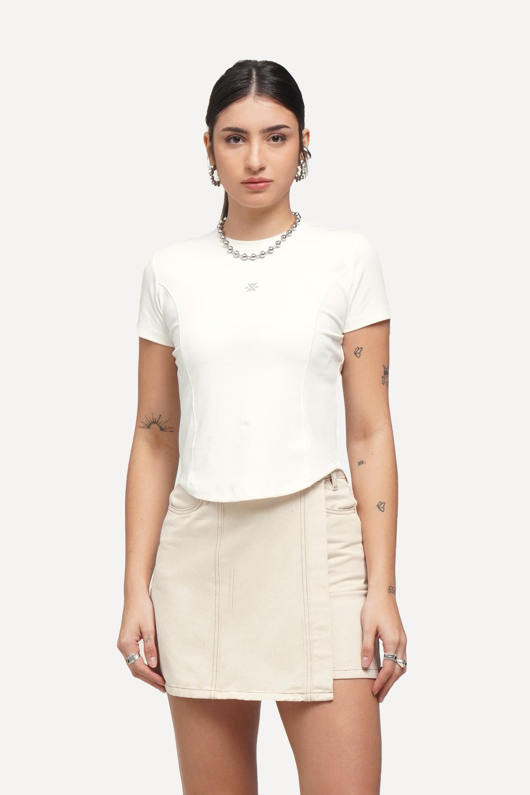 Panelled Slim T-Shirt