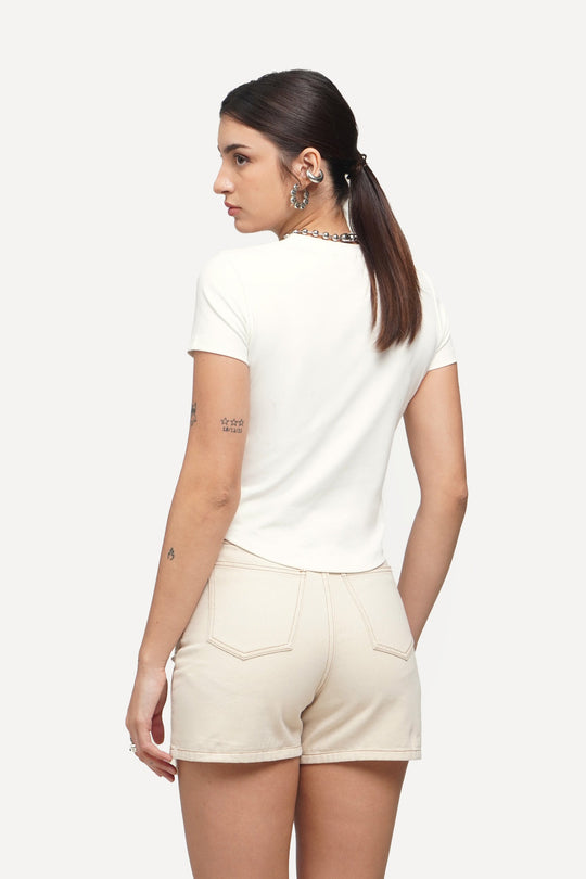 Panelled Slim T-Shirt
