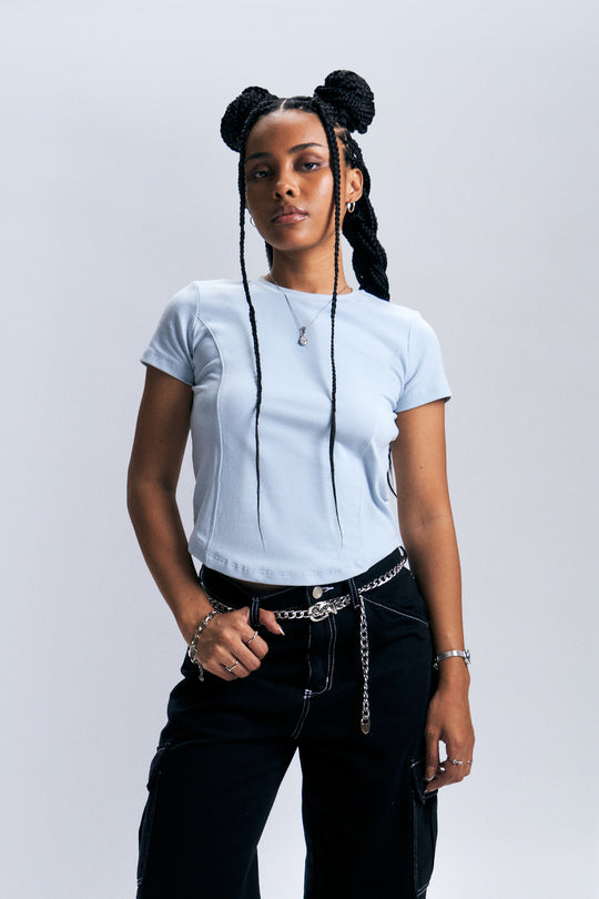 Panelled Slim T-Shirt