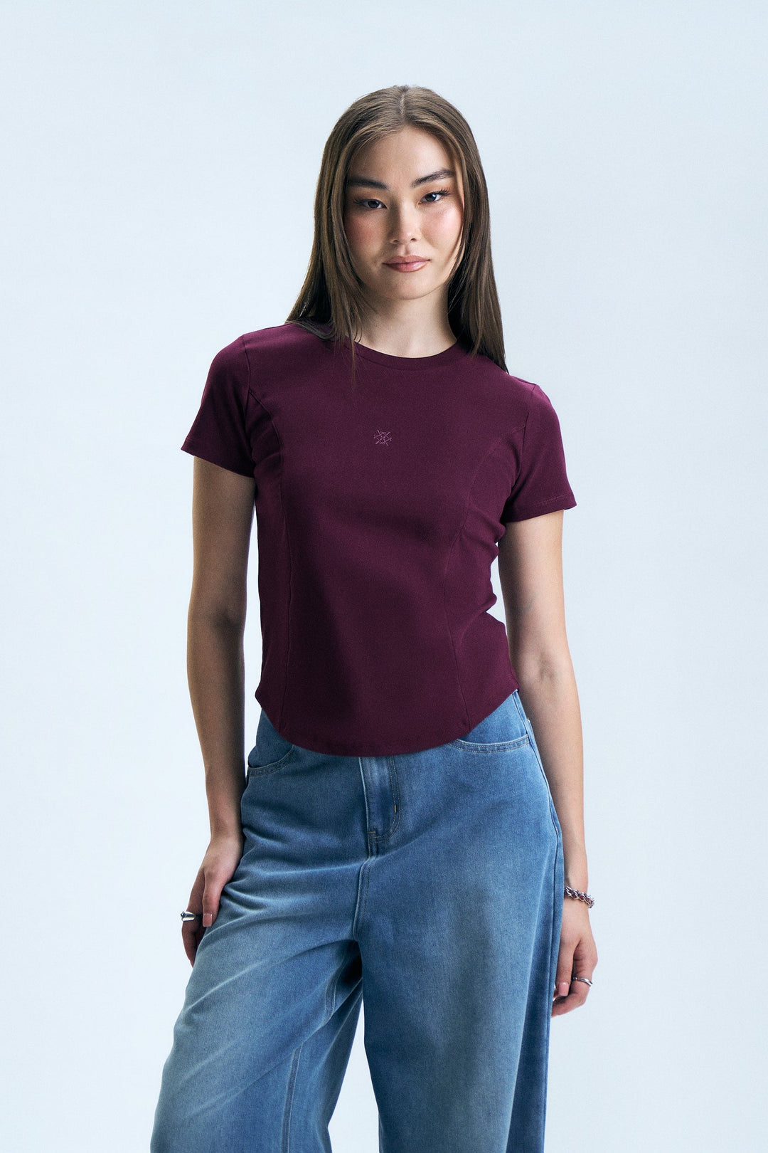 Panelled Slim T-Shirt