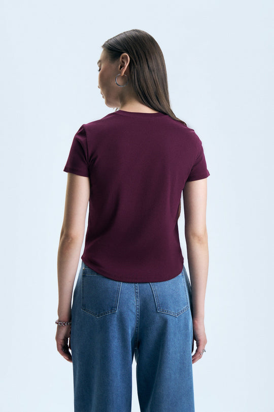Panelled Slim T-Shirt
