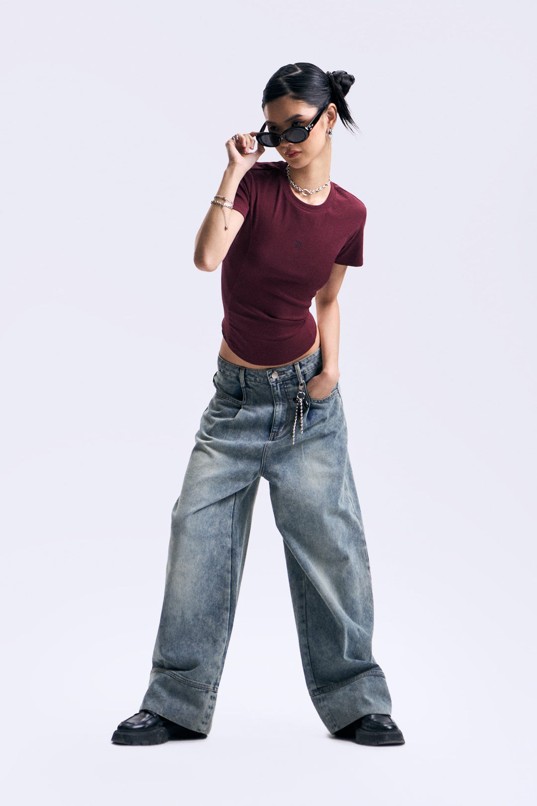 Panelled Slim T-Shirt