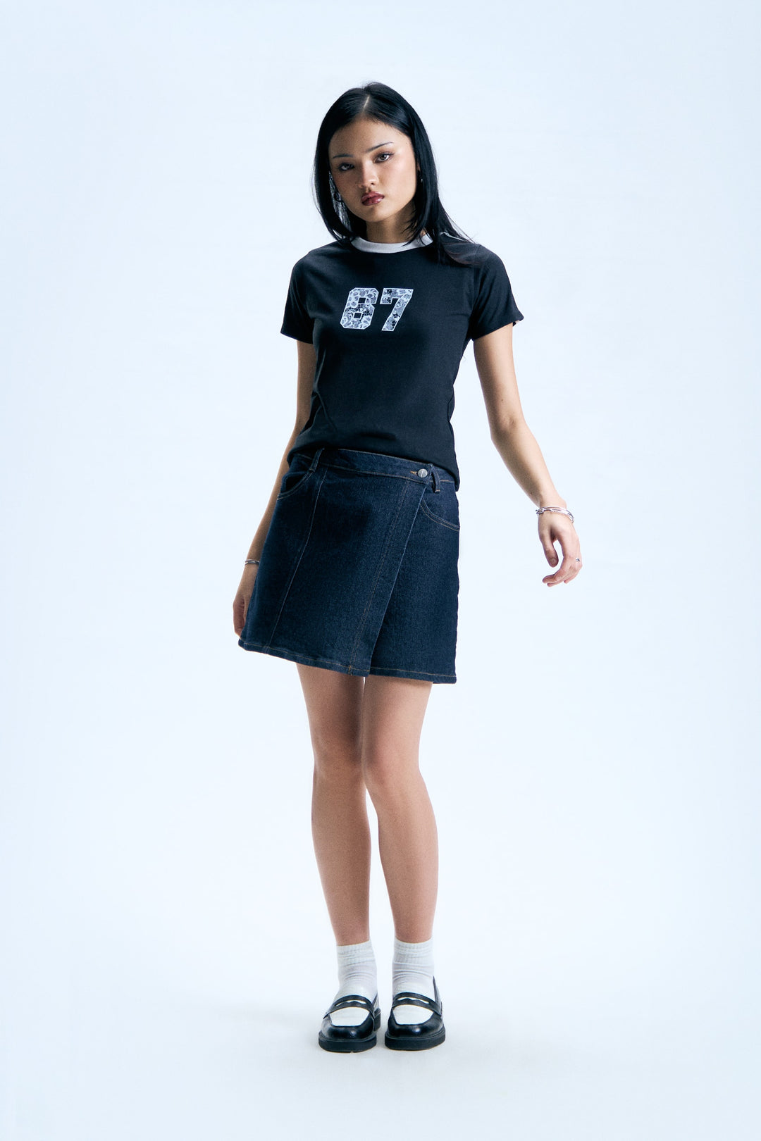 Denim Cargo Skort