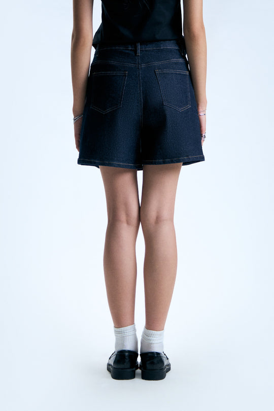 Denim Cargo Skort