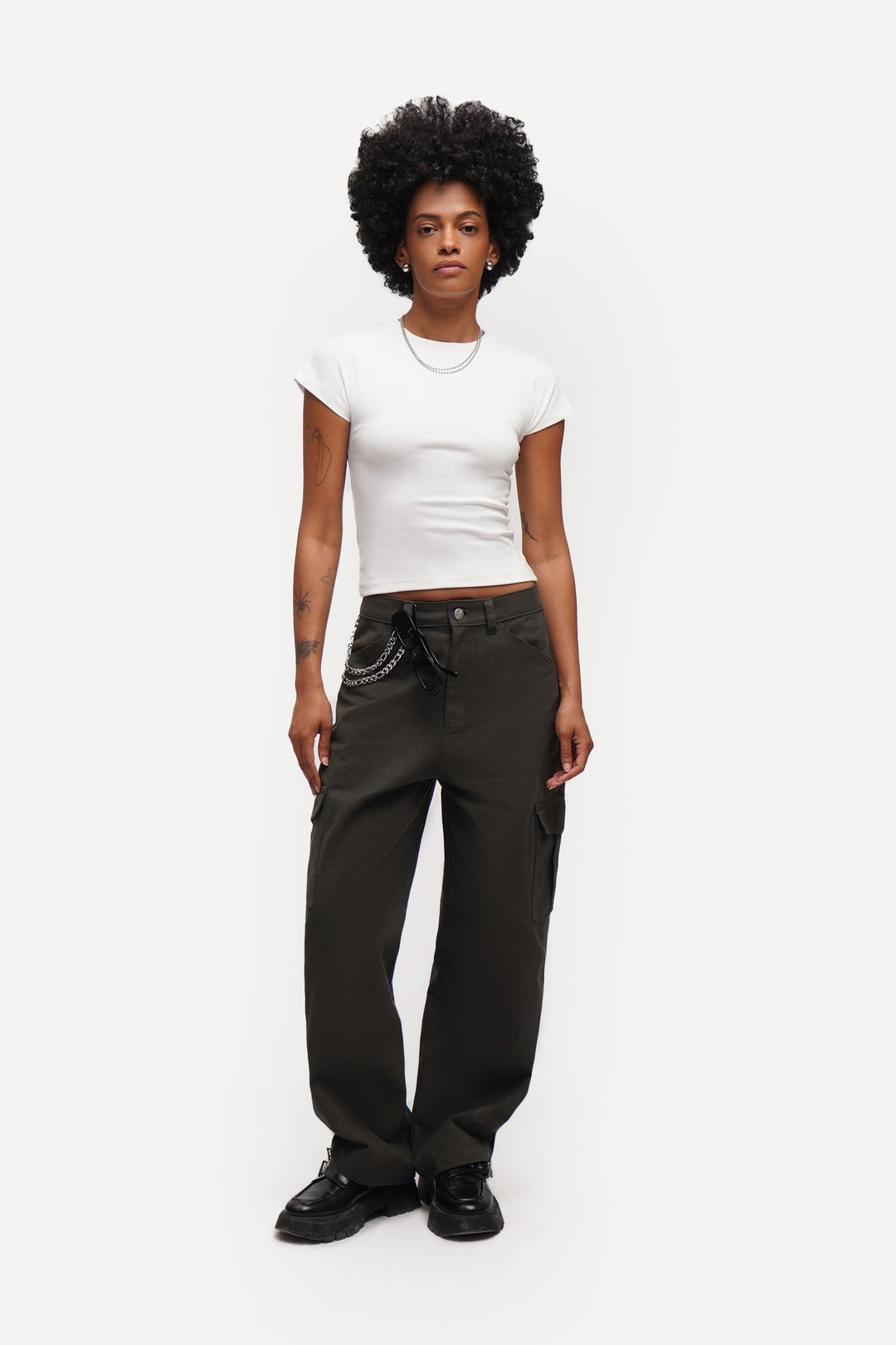 Capped Sleeve Slim T-Shirt