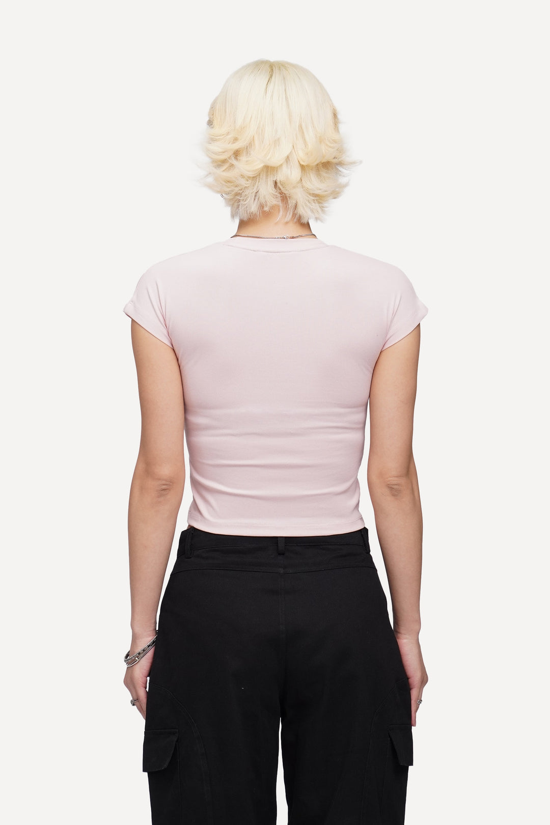 Capped Sleeve Slim T-Shirt