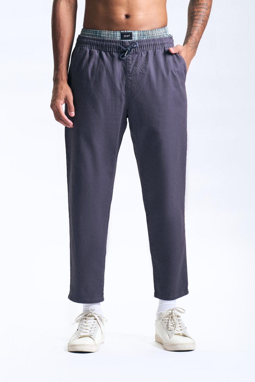Pull-Up Slim Tapered Pants