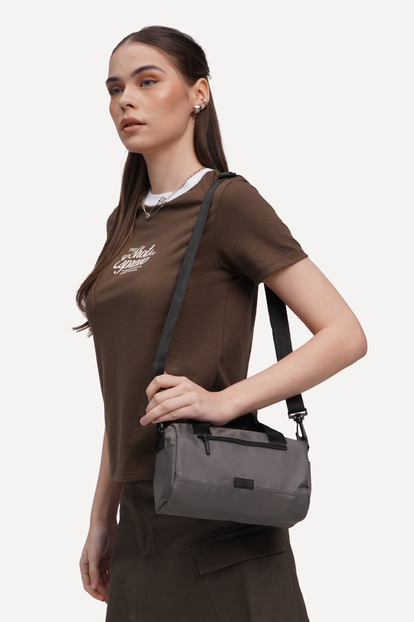 MINI DUFFEL CROSSBODY ダークオリーブ MINI DUFFEL CROSSBODYバンダナブリーズ（ハンドバッグ