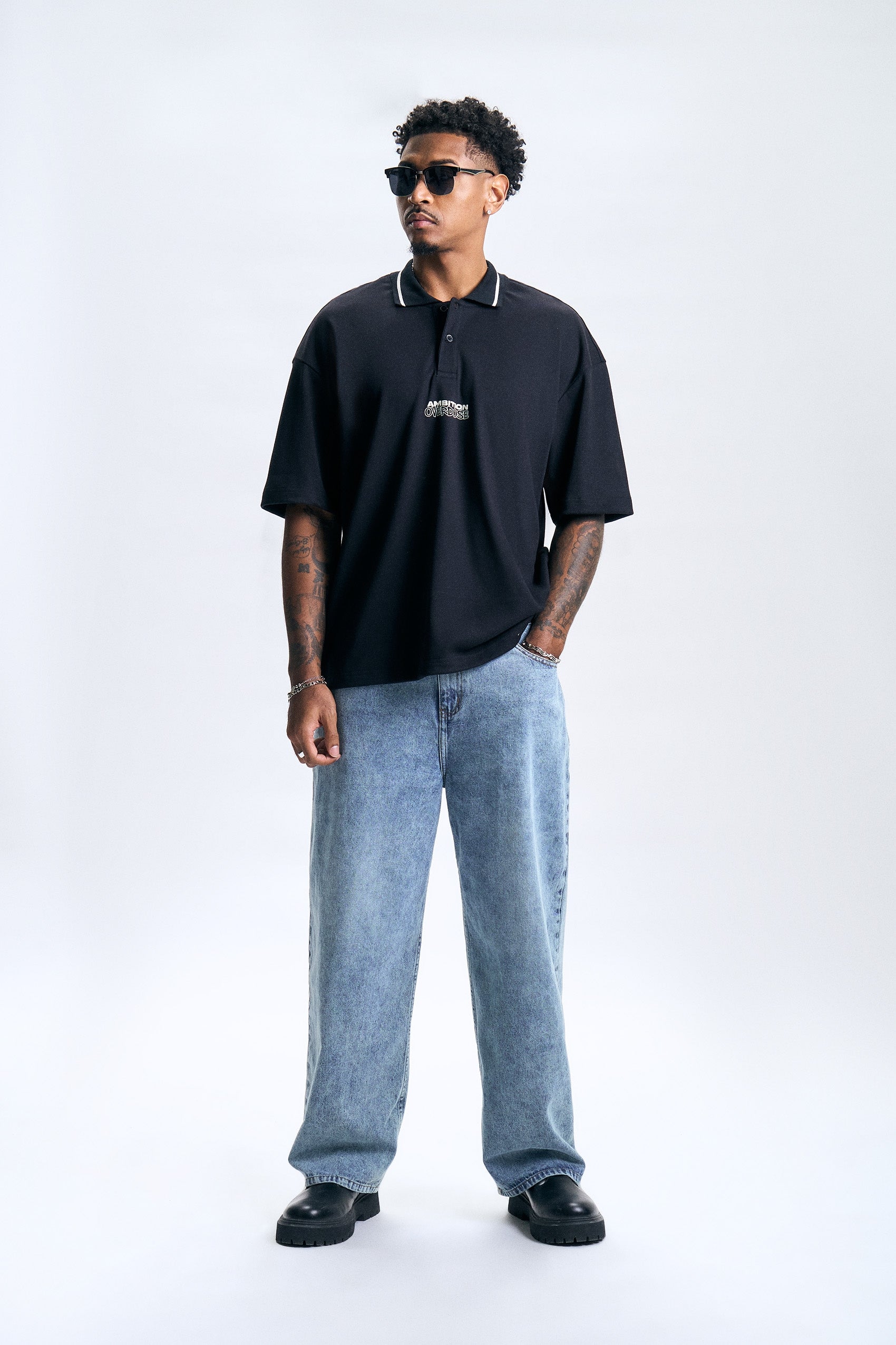 Graphic Oversized Polo – OXGN