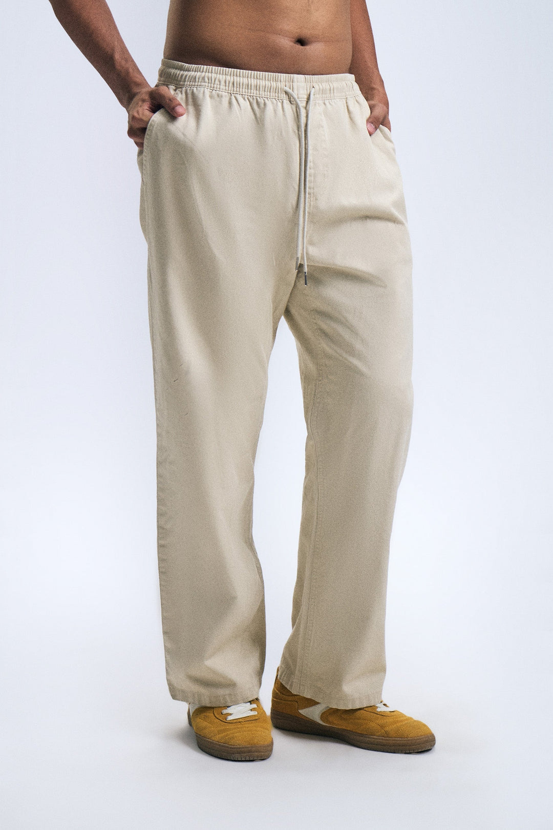 Pull-Up Straight Pants
