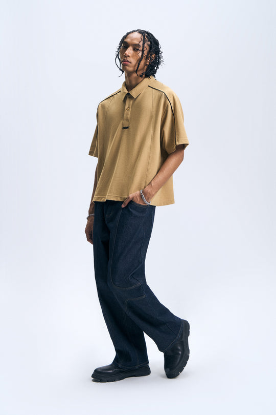 Graphic Boxy Polo