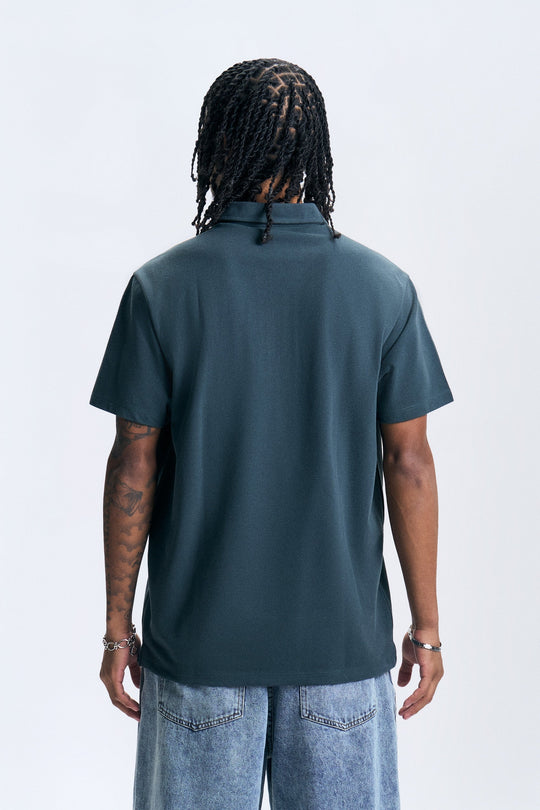 Zip-Up Polo