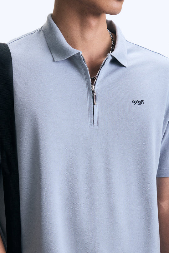 Zip-Up Polo