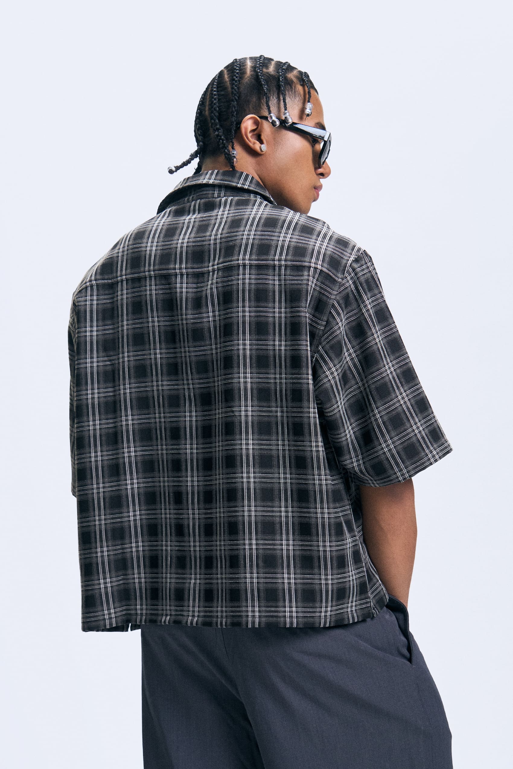 Plaid Cropped Shirt – OXGN
