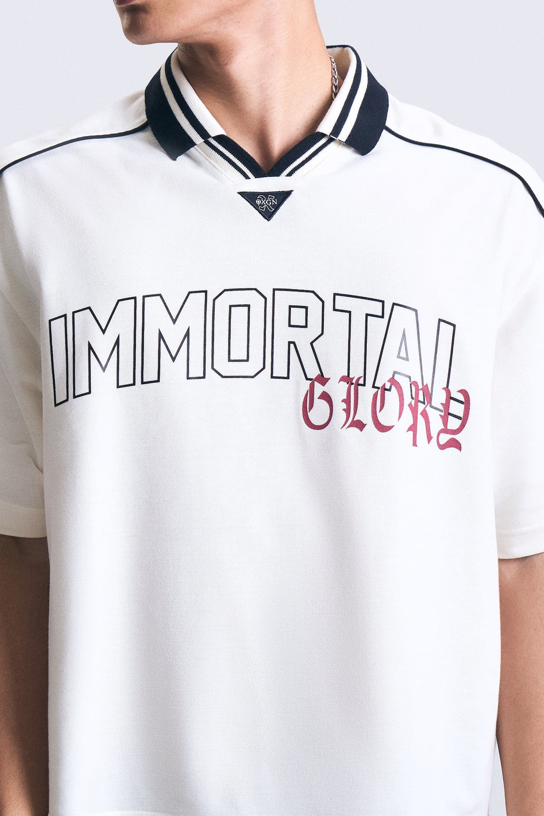 Graphic Boxy Polo