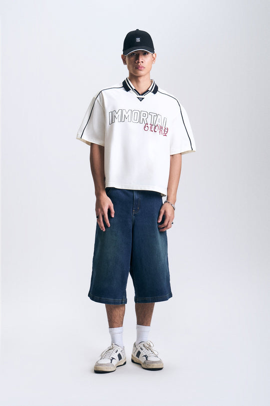Graphic Boxy Polo