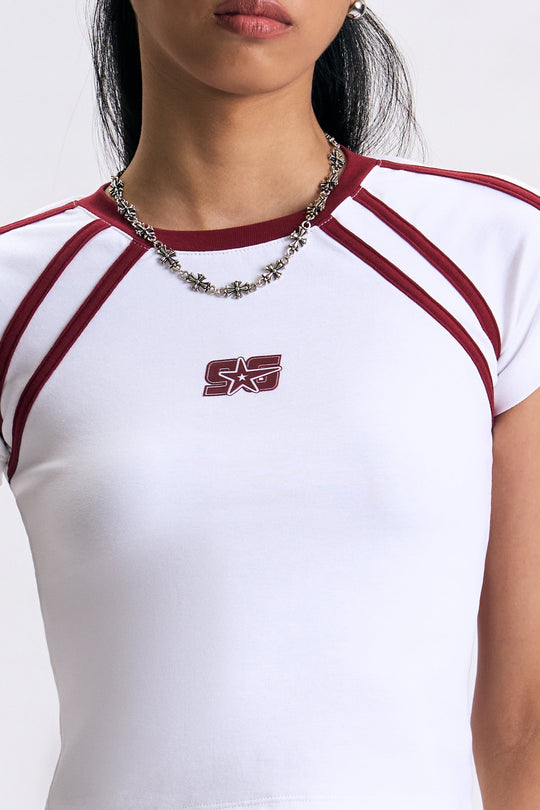 Raglan Slim Cropped T-Shirt