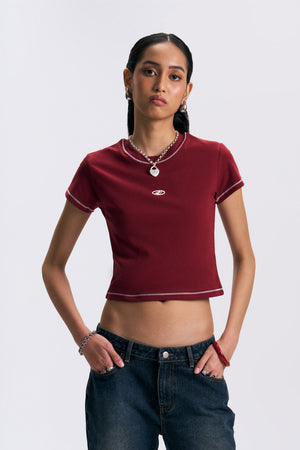 Logo Slim Cropped T-Shirt