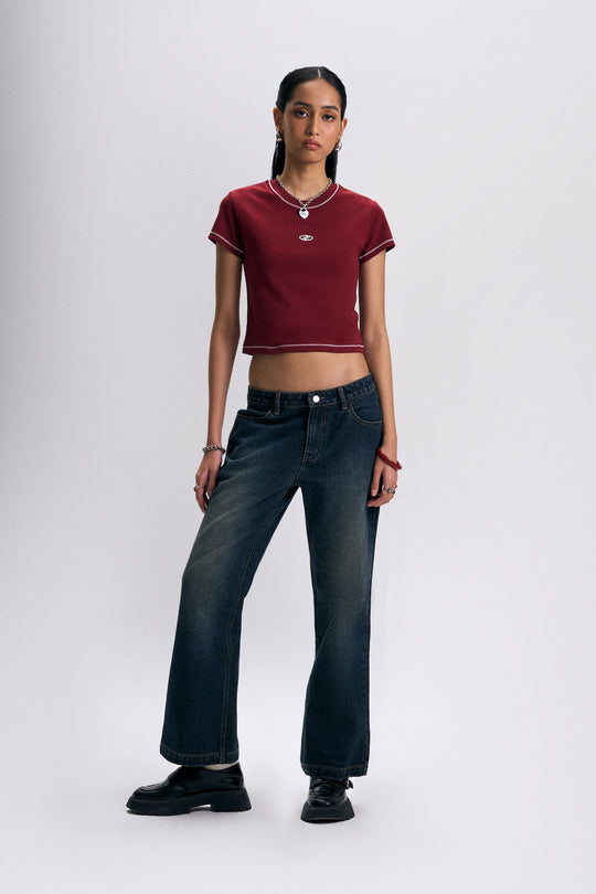 Logo Slim Cropped T-Shirt