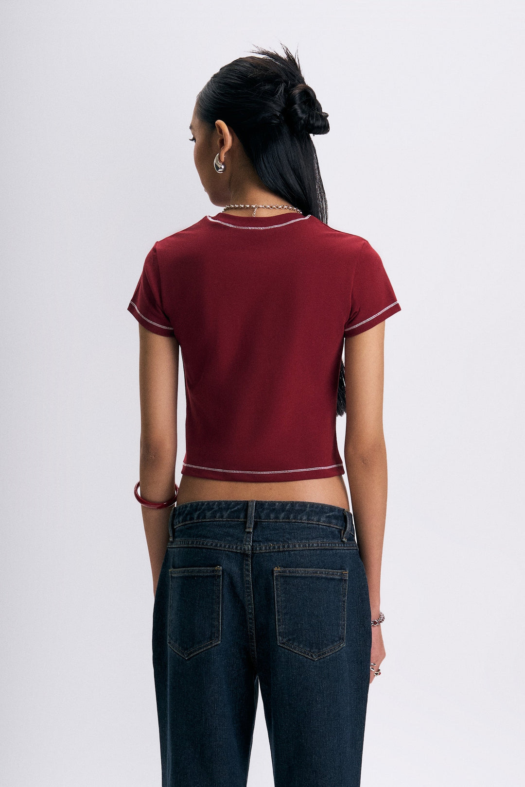 Logo Slim Cropped T-Shirt