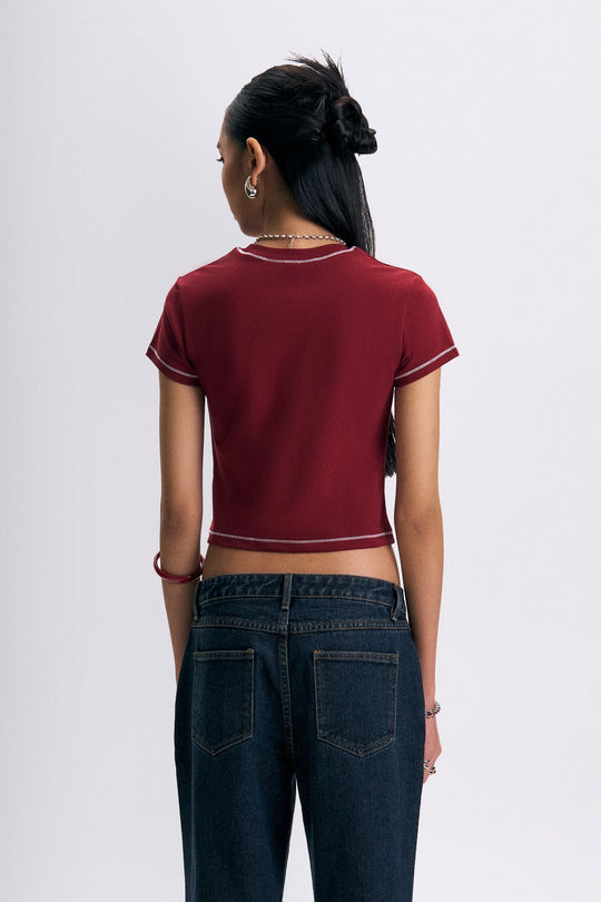 Logo Slim Cropped T-Shirt
