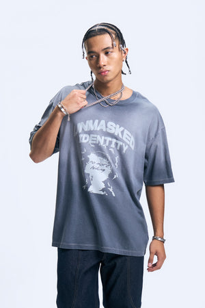 Overdyed Graphic Oversized T-Shirt