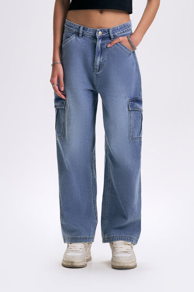 Straight Cargo Jeans