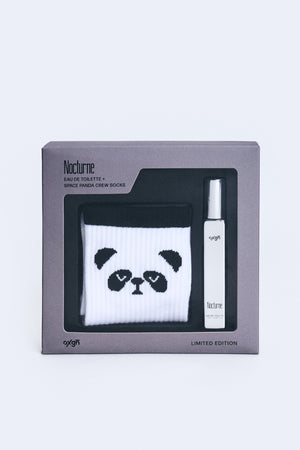 Nocturne 10ml EDT + Space Panda Crew Socks Gift Set for Men