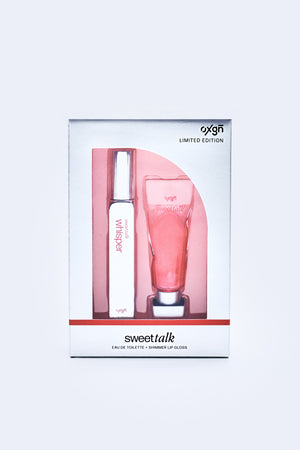 Sweet Talk Whisper 10ml EDT + Shimmer Lip Gloss 4ml Gift Set for Women