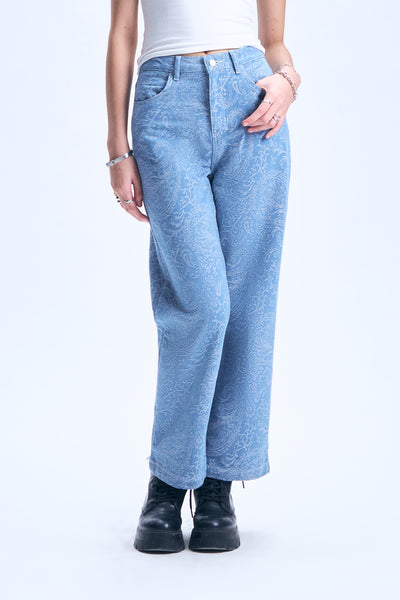 Paisley Straight Jeans
