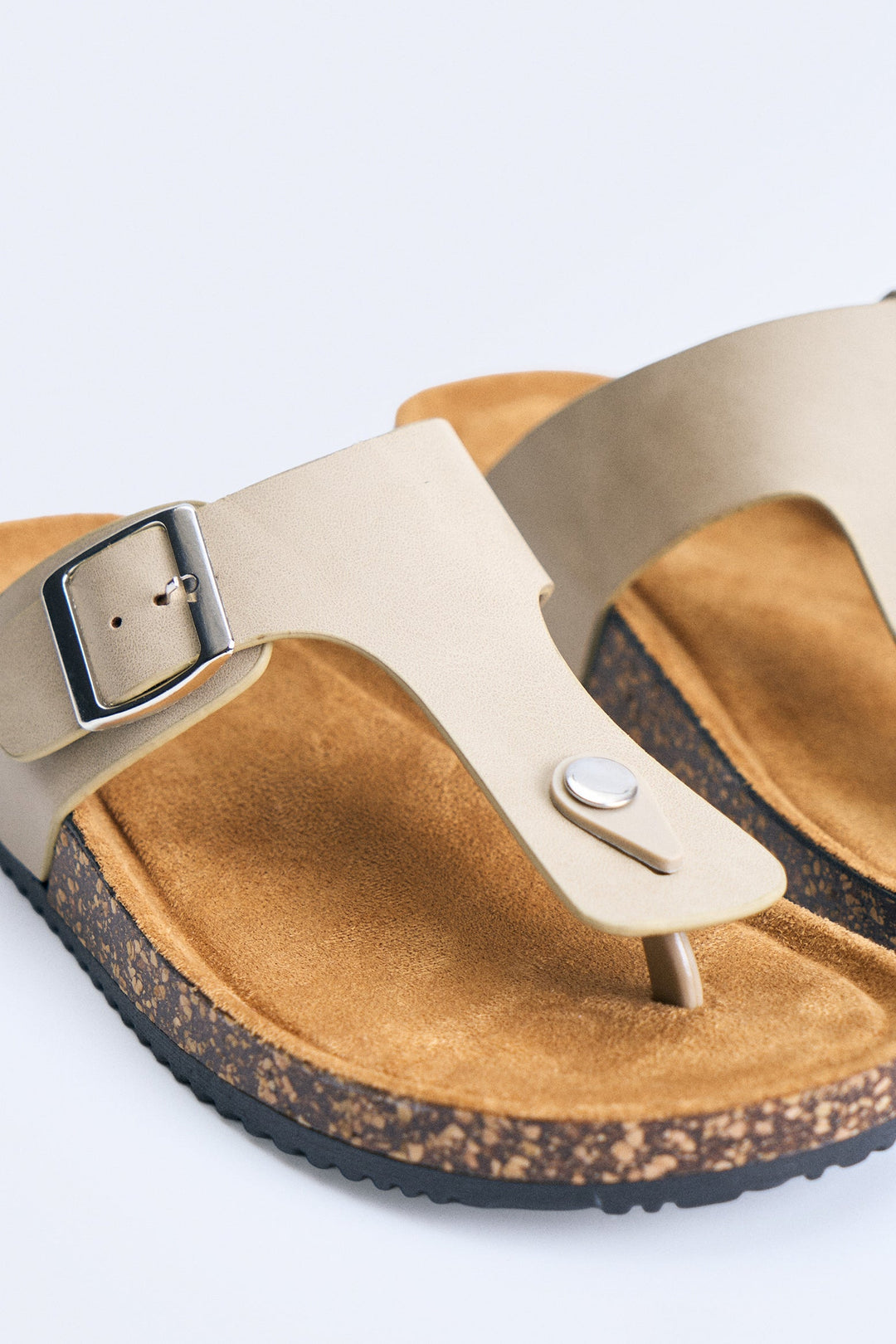 Ladies' Cork Sole Thong Slides