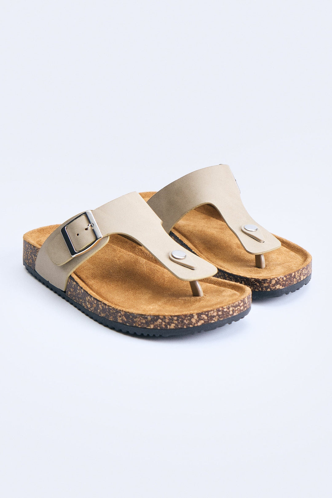 Ladies' Cork Sole Thong Slides