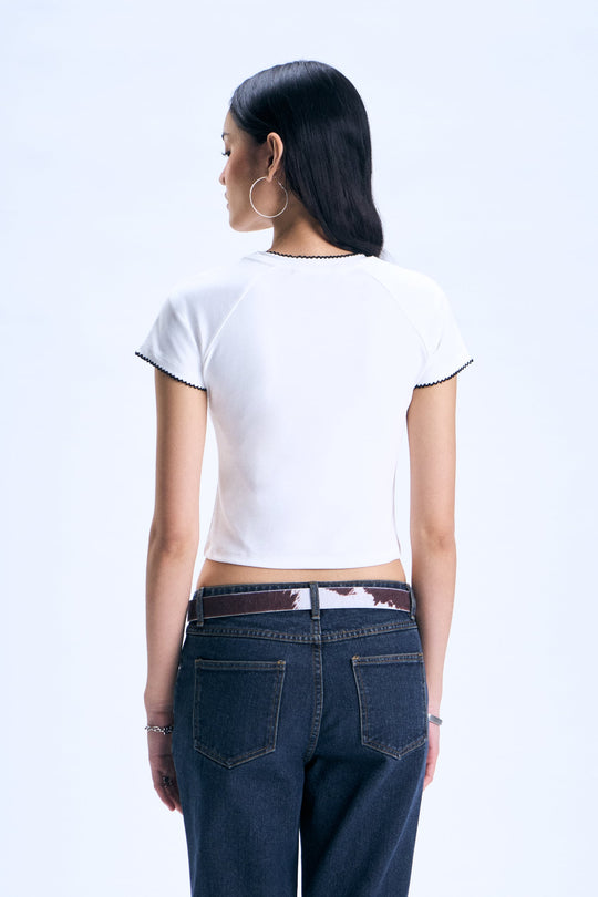 Basic Slim Cropped T-Shirt